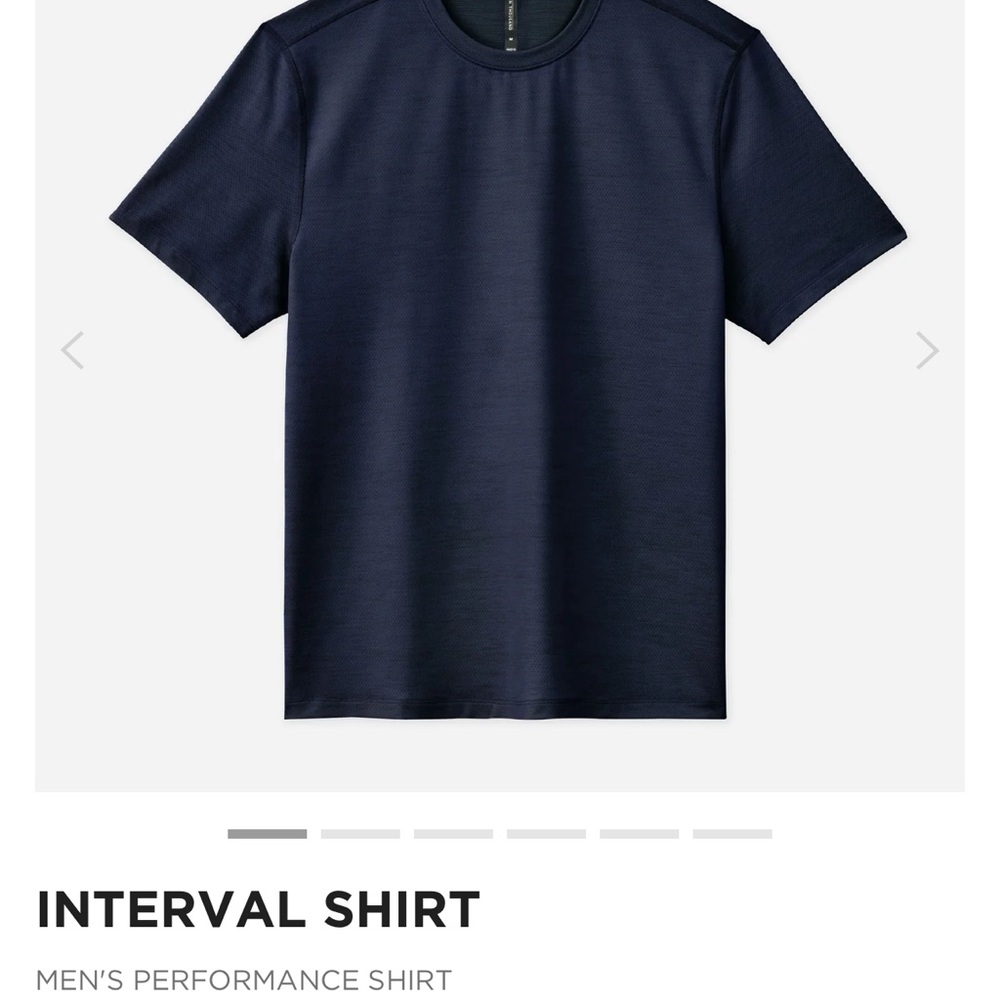 Ten Thousand Men's Short Sleeve Performance Tee - Dark Blue work out shirt